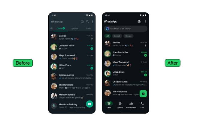 Whatsapp tasarımı sil baştan yenilendi 3